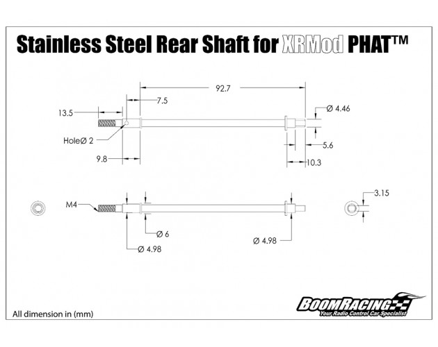 BADASS HD Steel Rear Drive Shafts for XRMOD PHAT™ Axle (2)