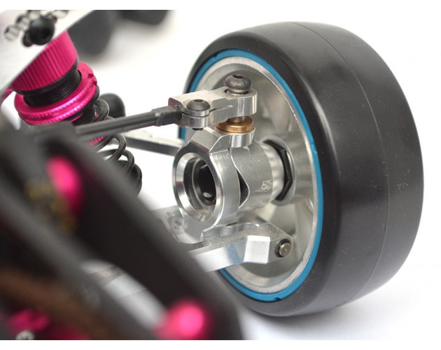 Sakura D4 PRO Rear Complete Adjustable Arm Kit (W/ TOE Steering) Pink