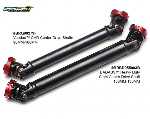 BADASS™ Heavy Duty Steel Center Drive Shaft 101-131mm (Pin to Pin) 1Pc [Recon G6 Certified]