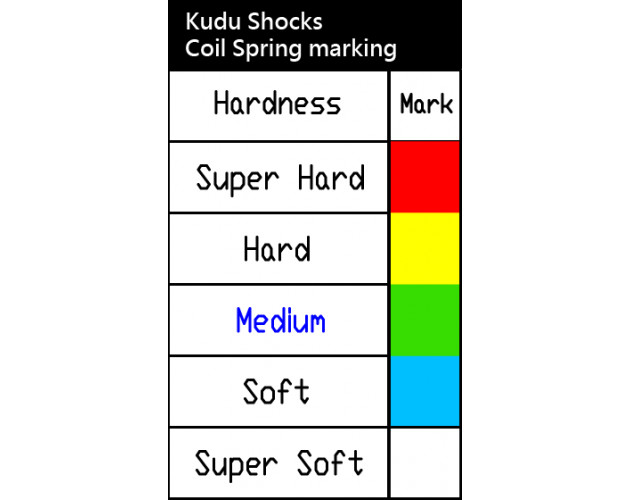 KUDU™ Shock Springs Hard (Yellow) 45mm (2)