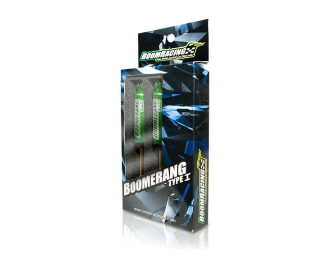 Boomerang™ Type I Aluminum Internal Shocks Set 110MM (2) Green [OFFICIAL RECON G6 SHOCKS]