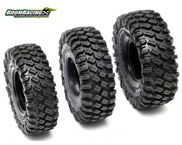 HUSTLER M/T Xtreme 1.9 MC1 Rock Crawling Tires 4.19x1.46 SNAIL SLIME™ Compound W/ 2-Stage Foams (Super Soft) [Recon G6 Certified] 2pcs