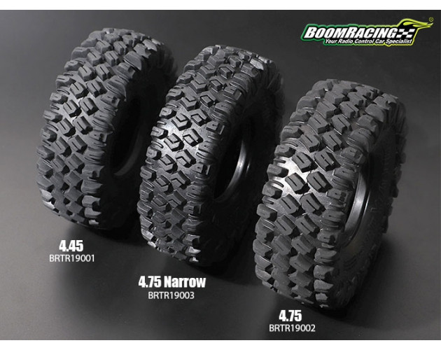 HUSTLER M/T Xtreme 1.9 MC2 Narrow Rock Crawling Tires 4.75x1.50 SNAIL SLIME™ Compound W/ 2-Stage Foams (Super Soft) [Recon G6 Certified] 2pcs