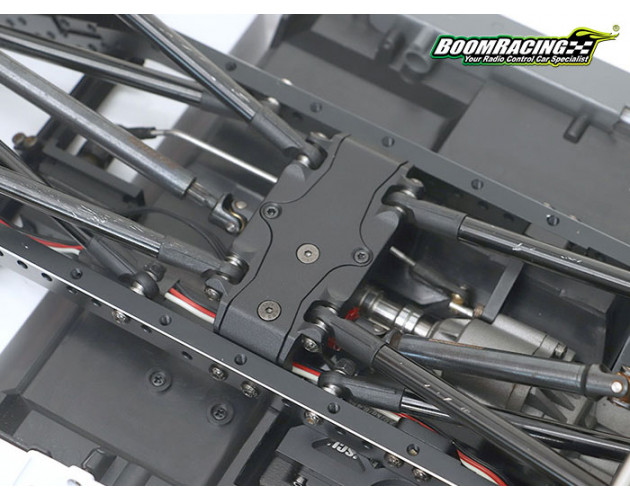 High Clearance Center Alum Skid Plate w/ Stainless Steel Plate for BRX02 Link (BR8004) & BRX01