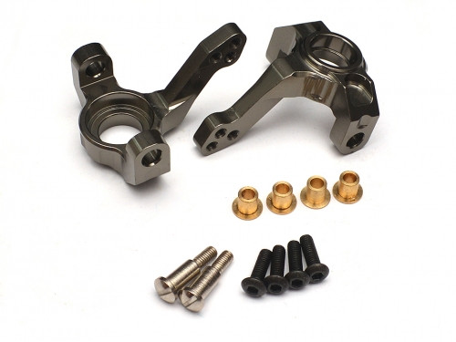 Aluminum Steering Knuckles - 2 Pcs Gun Metal [RECON G6 The Fix Certified]