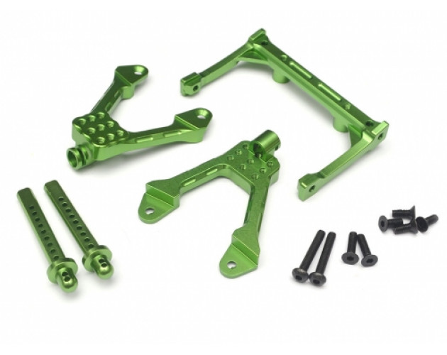 Aluminum Front Shock Tower Mount - 1 Set Green [RECON G6 The Fix Certified] 