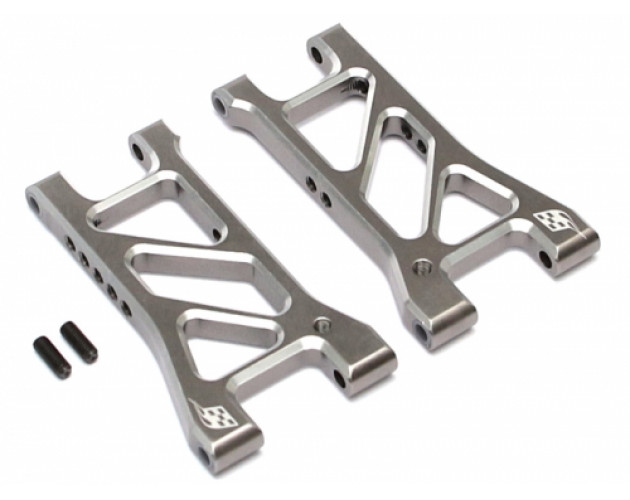 Aluminum Rear Lower Suspension for Sakura D4 Rear & AWD Gun Metal