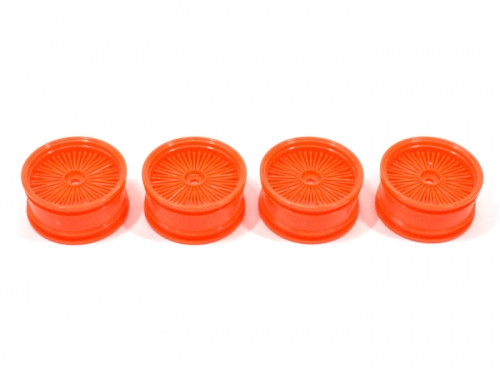 Wire Wheel Set (4Pcs) For 10/10 RC Car 26mm Orange