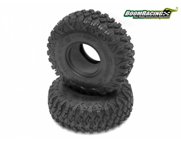 HUSTLER M/T Xtreme 1.9 MC2 Narrow Rock Crawling Tires 4.75x1.50 SNAIL SLIME™ Compound W/ 2-Stage Foams (Super Soft) [Recon G6 Certified] 2pcs