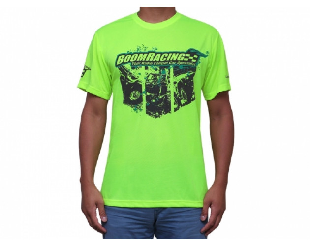 Boomracing Teamwear Round Neck T-shirt XXXL (Yellow)