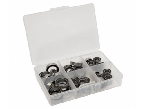 High Performance Full Ball Bearings Set Rubber Sealed For Rear Axle (8 Total)