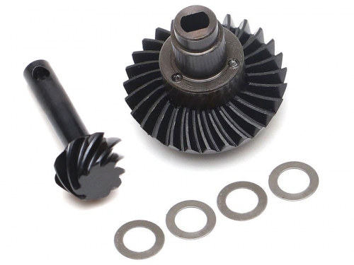Heavy Duty Keyed Bevel Helical Overdrive Gear 27/8T + Differential Locker Set for BRX70/BRX90/AR44 Axles