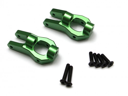 Aluminum  Caster Blocks -1 Pair Green